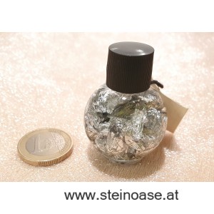 Silber in Glas-Fläschchen